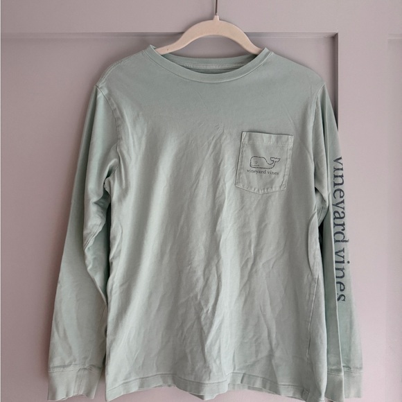 Vineyard Vines Men's Mint Long Sleeve Tee - Picture 1 of 4